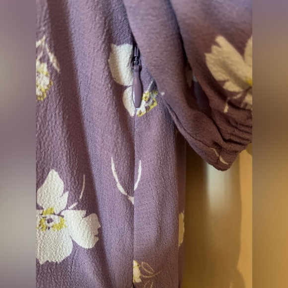 Sanctuary Lavender Floral "Wrap Illusion" Maxi Dress - Picture 12 of 13